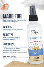 Korean Water-Based Sunscreen for All Skin Type